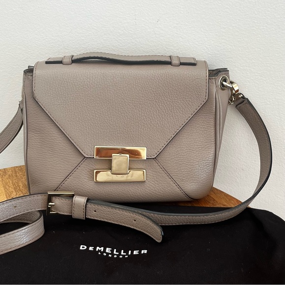 DeMellier Handbags - Demellier taupe grained leather bag